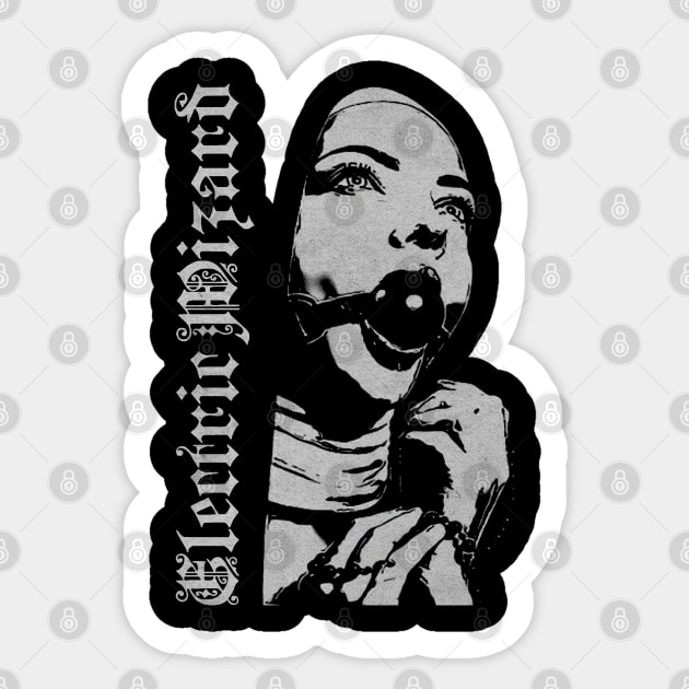 Electric Wizard BW Vintage Sticker by Sal.Priadi